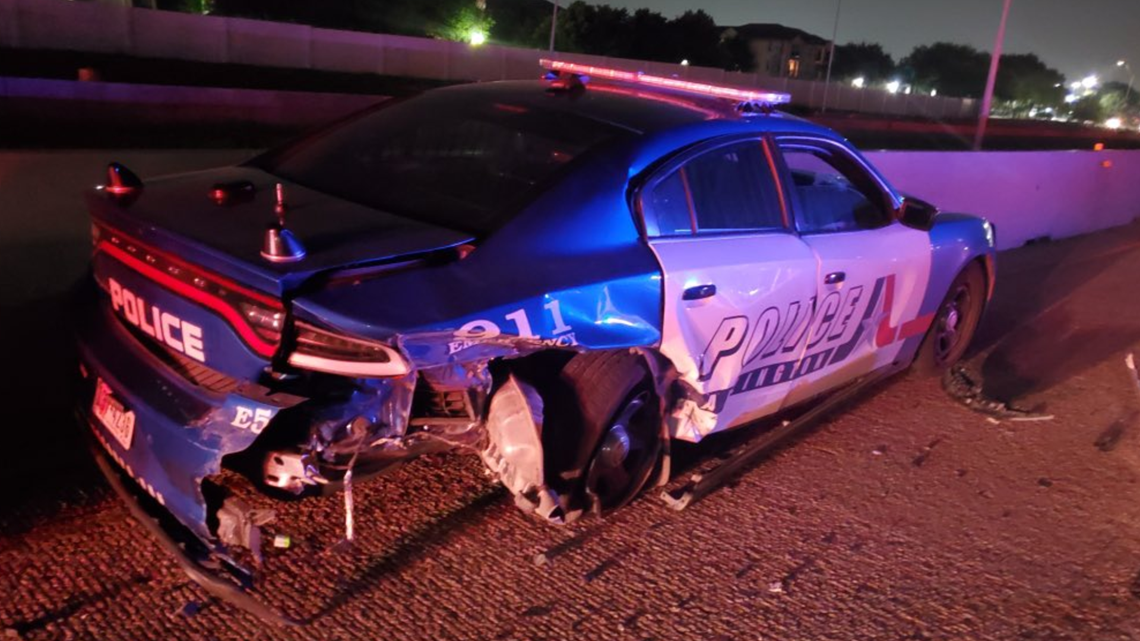 No injuries reported after Arlington police vehicle struck by suspected ...