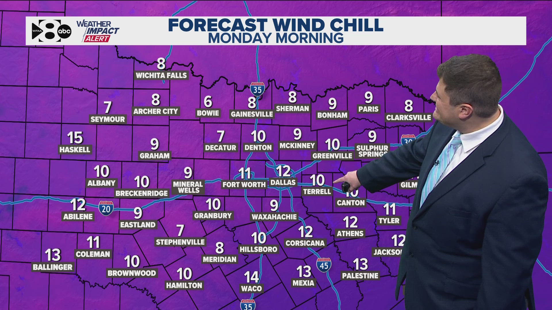 Here's the latest look at the forecast in Dallas-Fort Worth.