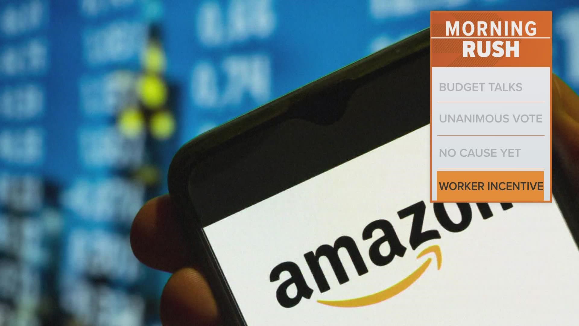 Amazon is increasing starting hourly pay from $18 to $19.