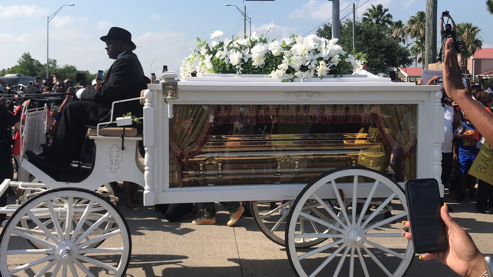 In Houston on Tuesday, some said George Floyd’s final words gave voice to the “unknowns” – men and women killed by police whose stories haven’t made worldwide news.