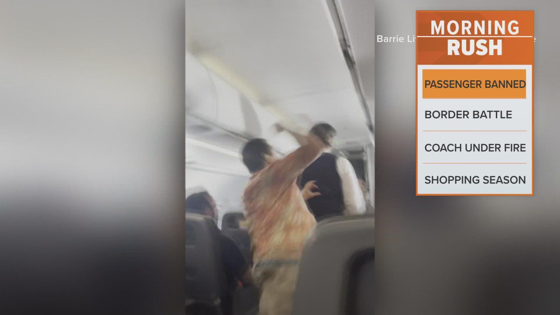 The assault was captured on video during a flight from Cabo to Los Angeles.