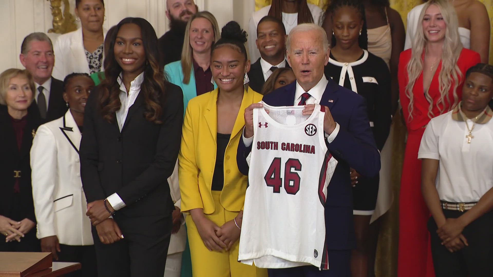 It was to celebrate the team's recent NCAA championship season.