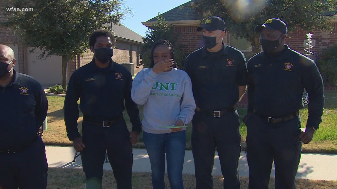 Dallas firefighters surprise daughter of fallen colleague, take part in ...