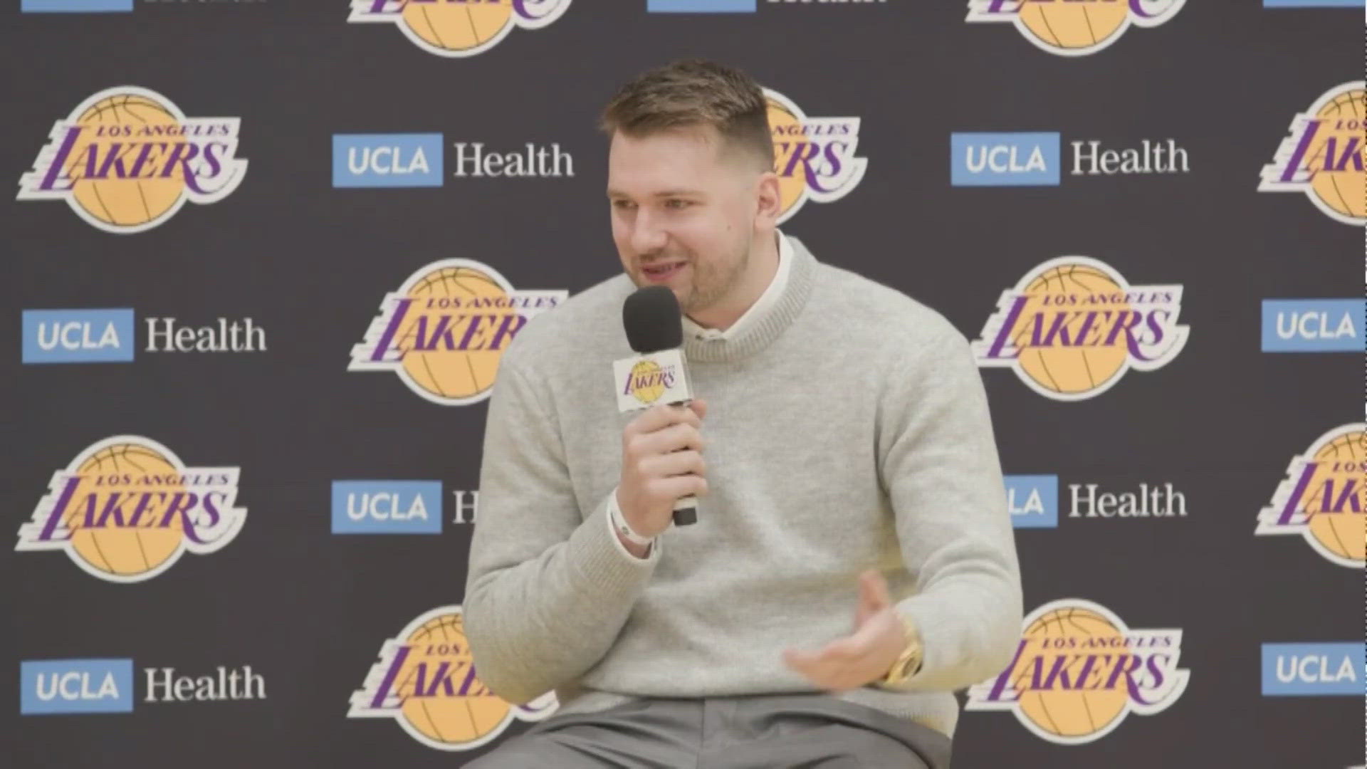 After the blockbuster trade, Luka Doncic spoke for the first time as a member of the Los Angeles Lakers.