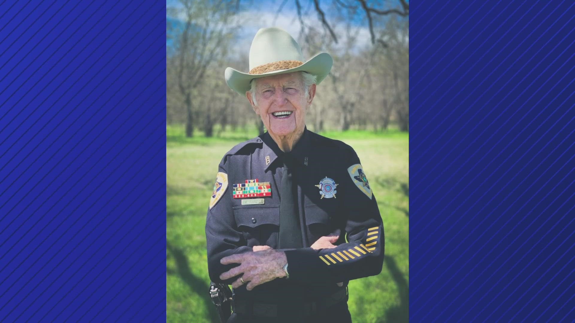 Deputy Bill Hardin of the Johnson County Sheriff's Office passed away at the age of 99 after a 75-year career in law enforcement.