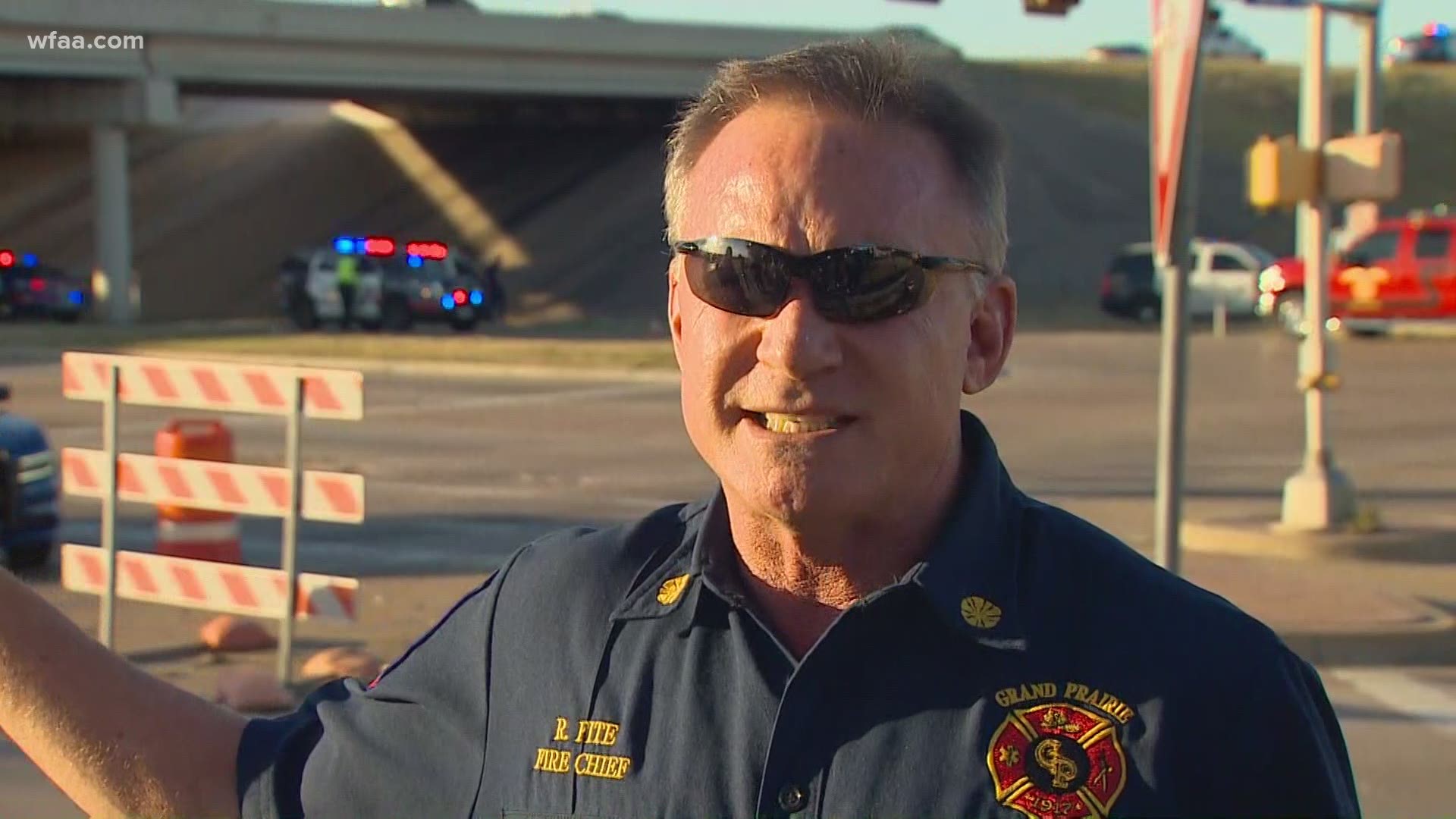 Fire Chief Robert Fite said they were working to confirm how many people were in the plane at the time of the crash.