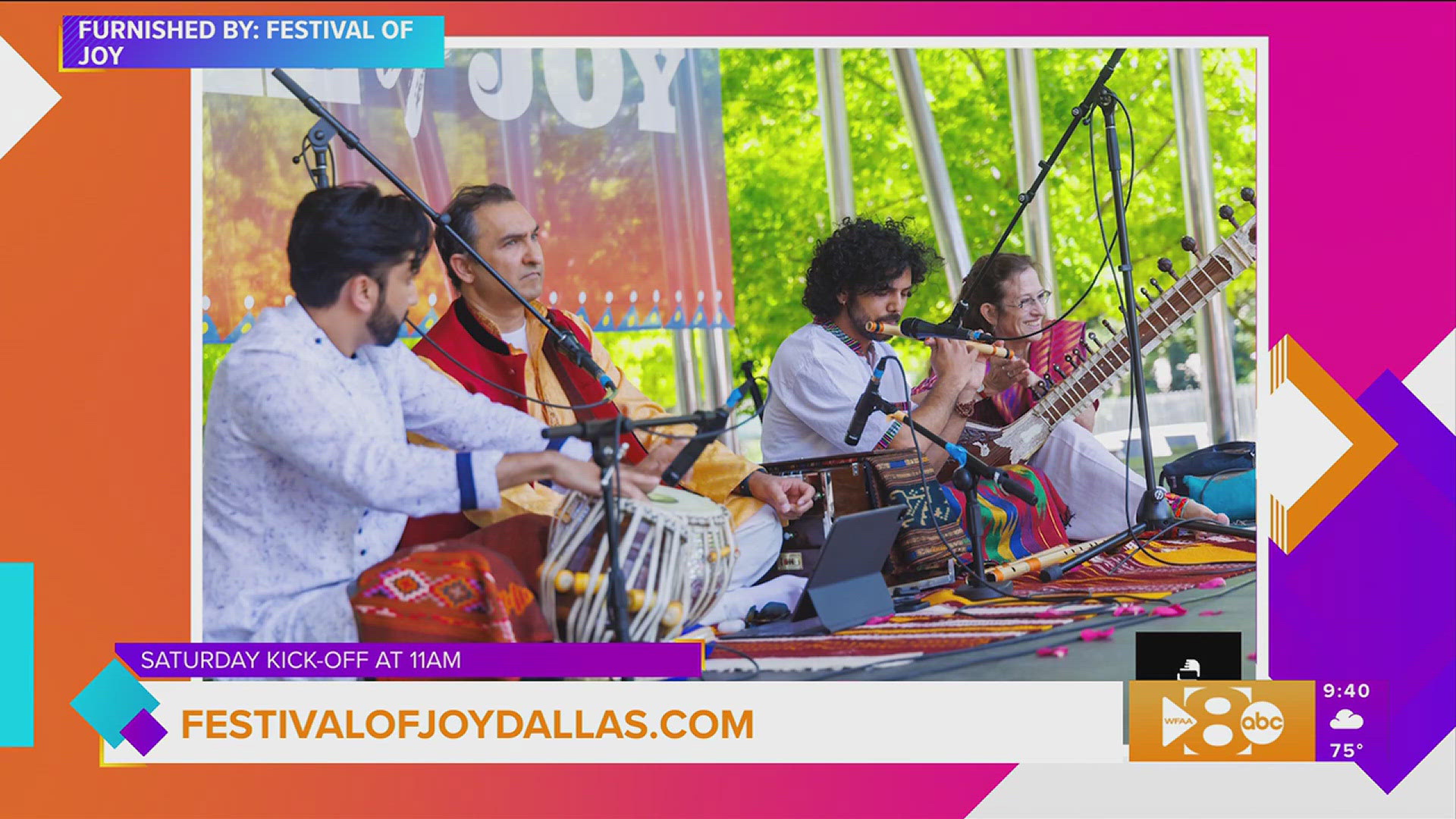 Find out what you can expect at this year's Festival of Joy. Go to festivalofjoydallas.com for more information.