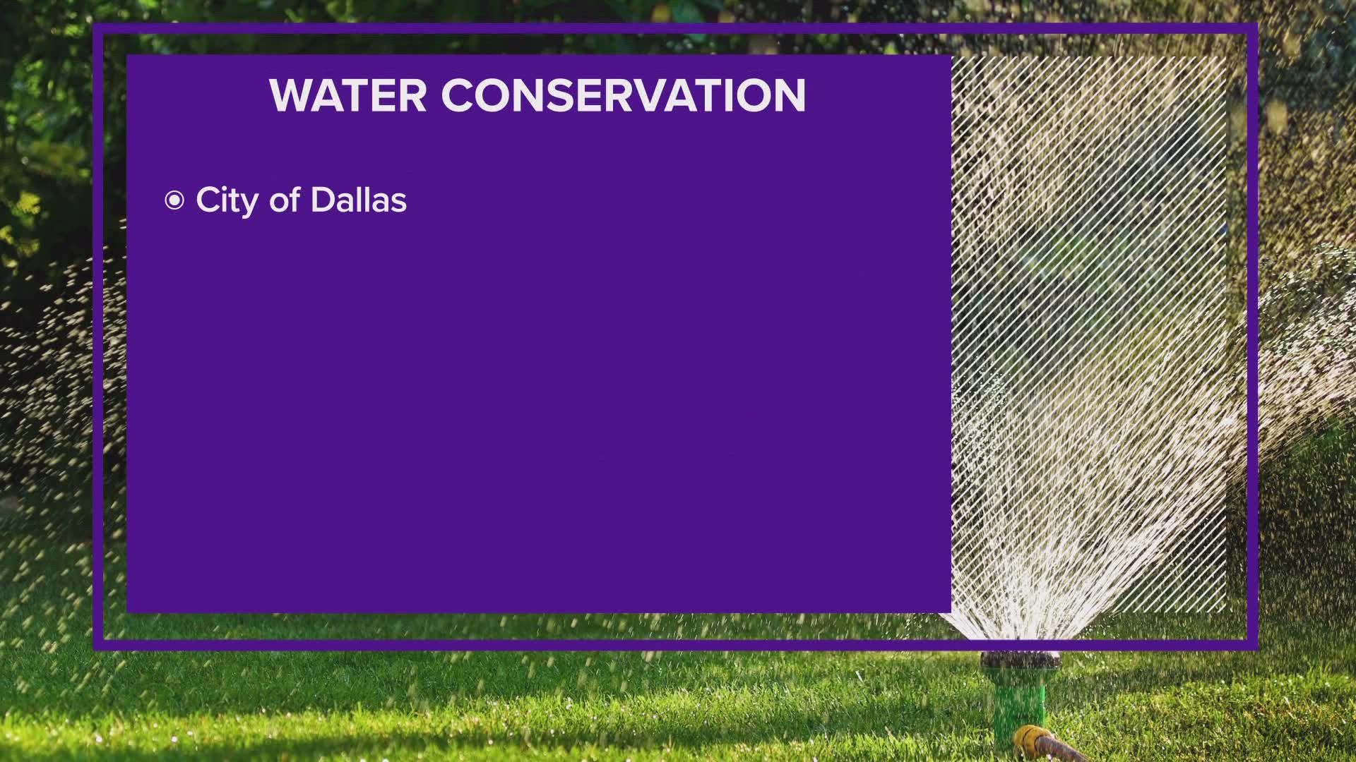 The City of Dallas is asking for residents to conserve water amid extreme heat and dry conditions.