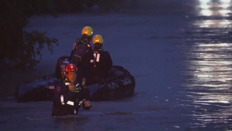 Emergency rescue crews prepare for possible flash flooding