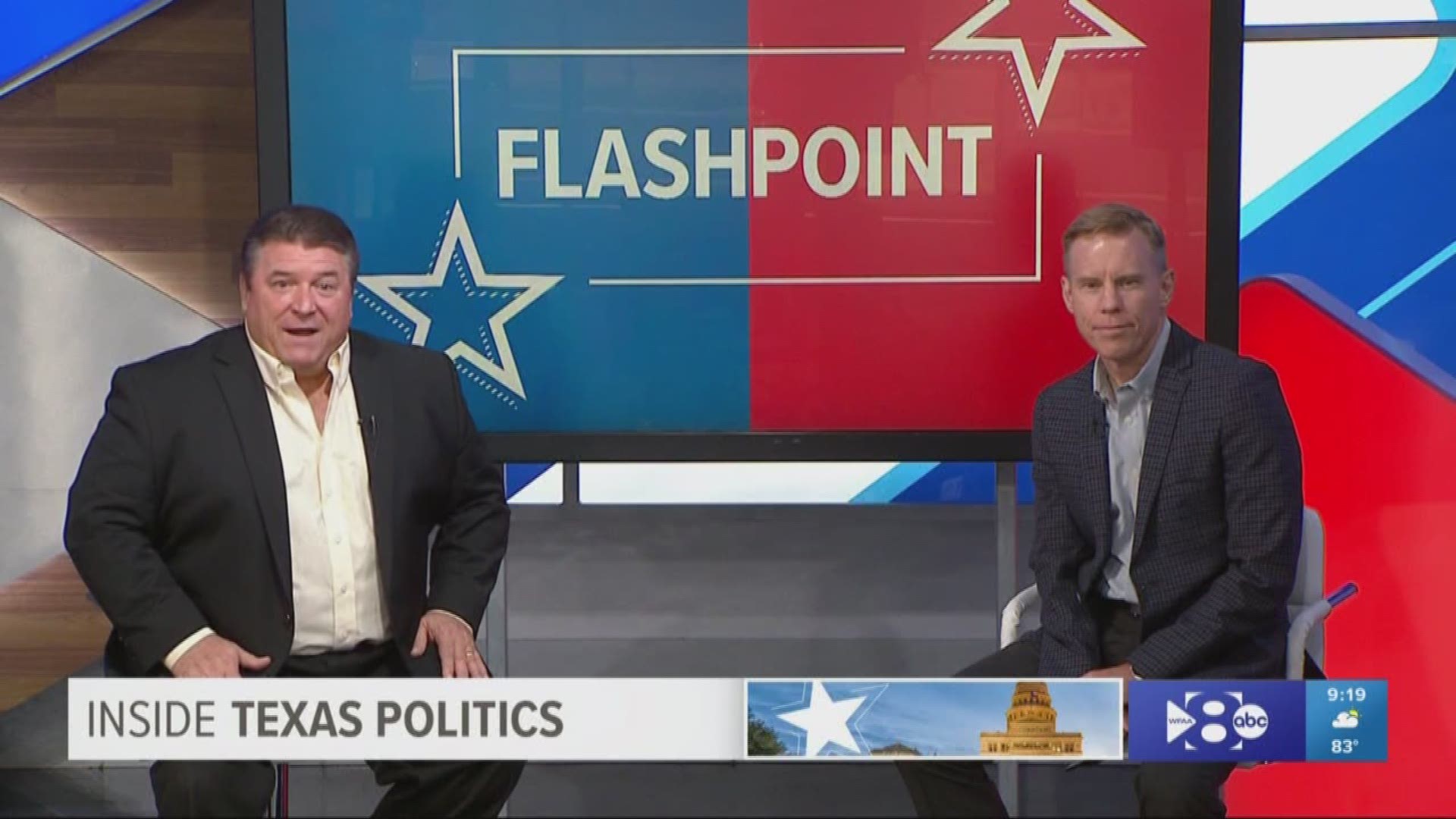 Each week, Flashpoint presents two different viewpoints on one hot button political issue. Usually, there is little agreement. However, this week was different. From the right, Wade Emmert, former chairman of Dallas County's Republican Party. And from the left, Rich Hancock from VirtualNewsCenter.com.