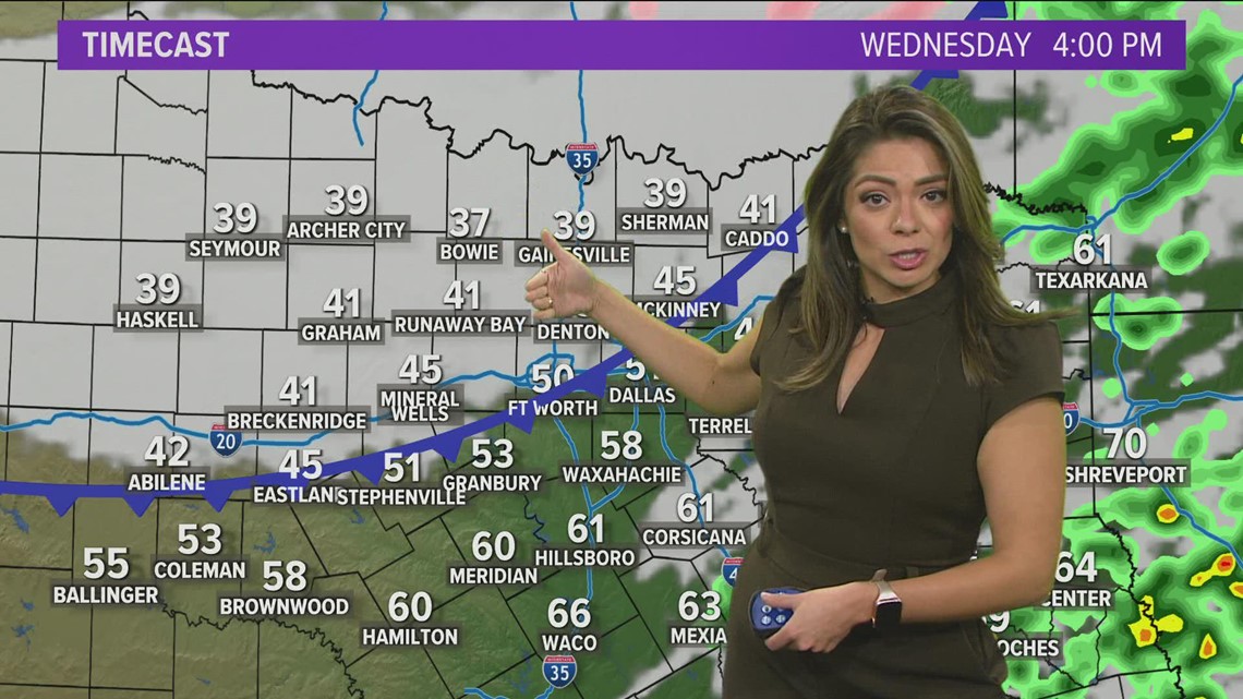 Weather forecast: Some rain in D-FW today as cold front moves in | wfaa.com