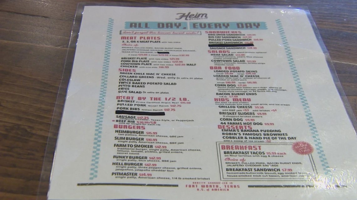 Popular North Texas BBQ joint takes turkey off menu as costs rise