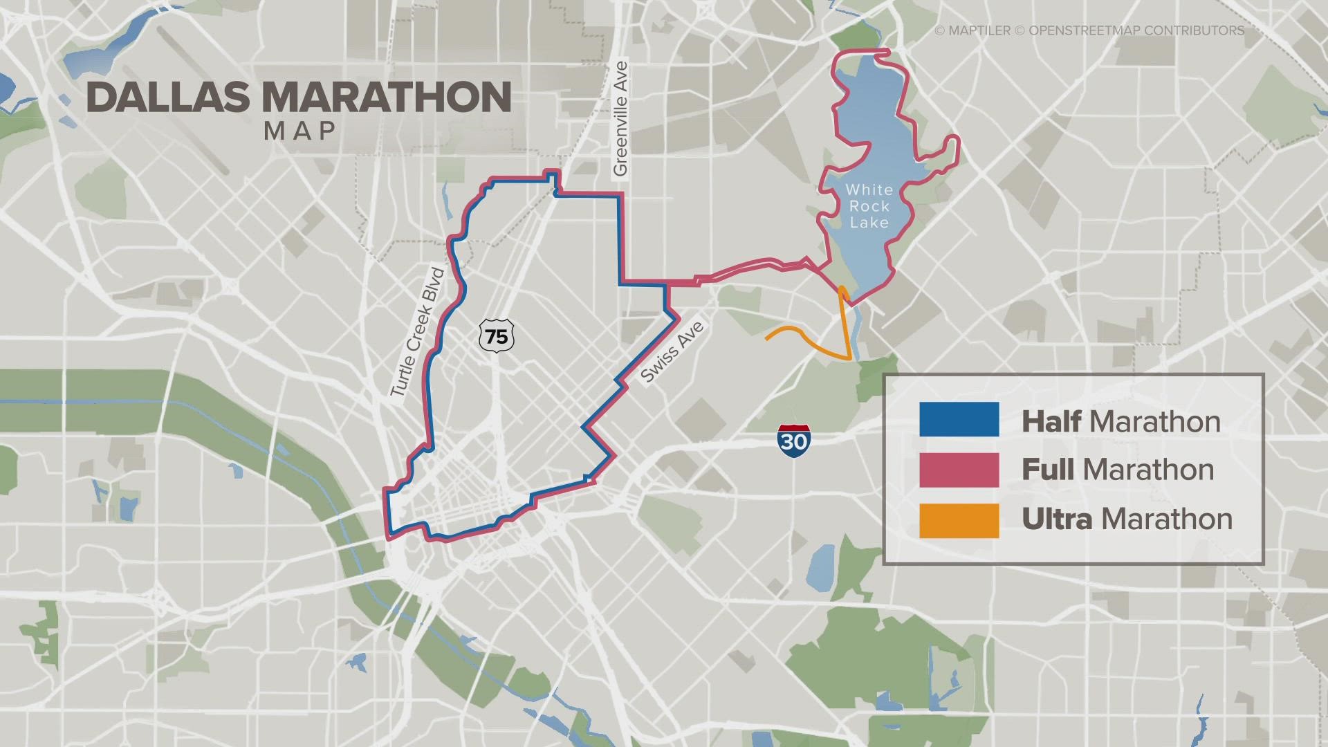 Dallas Marathon Here's what you need to know about road closures