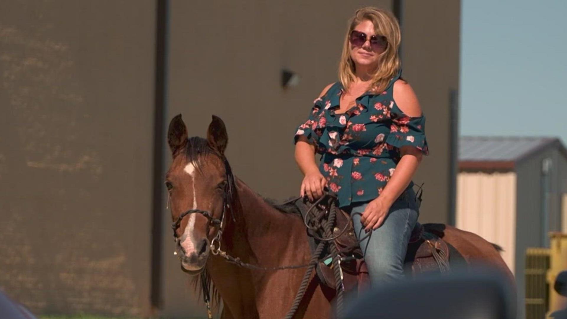 "Fifty years ago, it wouldn't have been anything," Kimberly said. "When people are around horses...it brings out the best in them," she said.