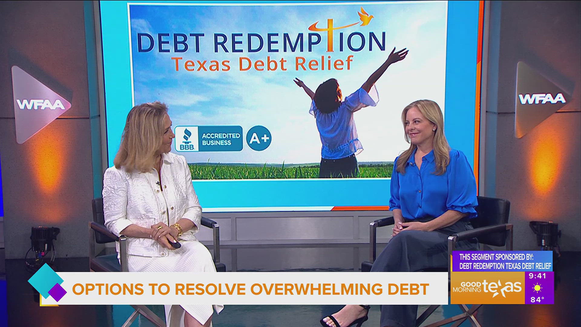 This segment is sponsored by: Debt Redemption Texas Debt Relief