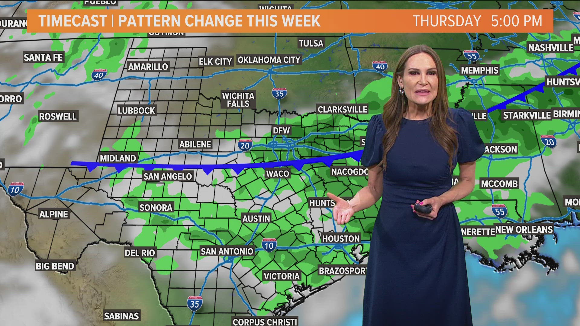 Summer time pattern is settling in across North Texas.