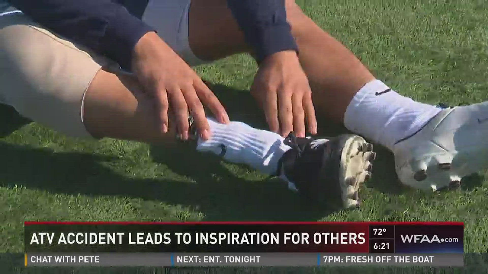 Mabeth Diaz, a one-legged soccer player, is making an impact on the Jesuit soccer team. Ted Madden has the story.