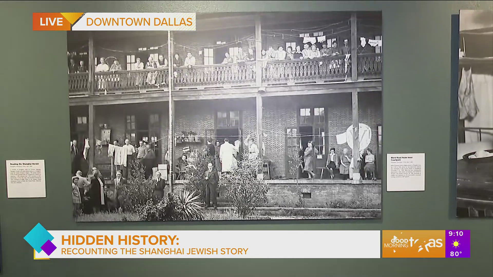 Paige takes us into the new exhibition at the Dallas Holocaust and Human Rights Museum called 'Hidden History: Recounting the Shanghai Jewish Story.'