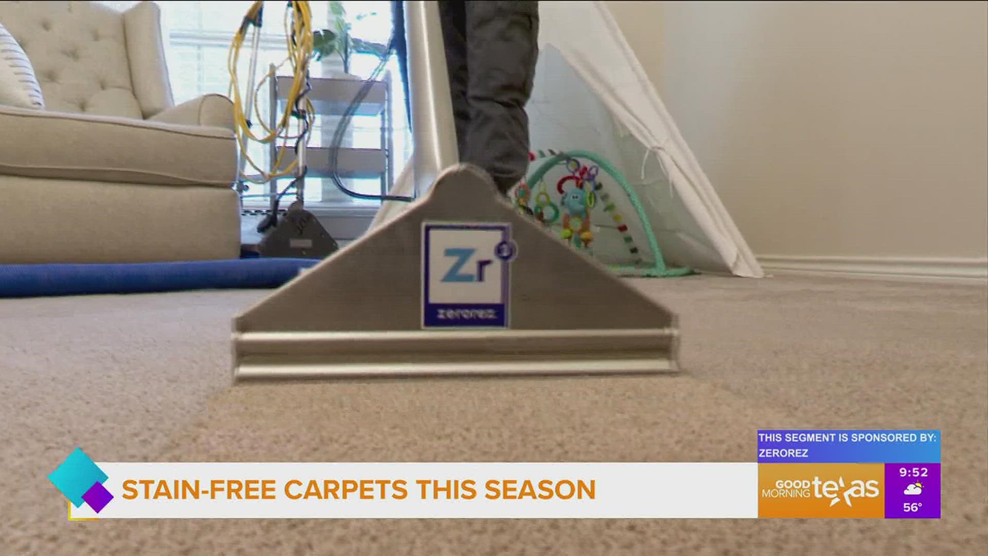 Stainfree carpets this season with Zerorez