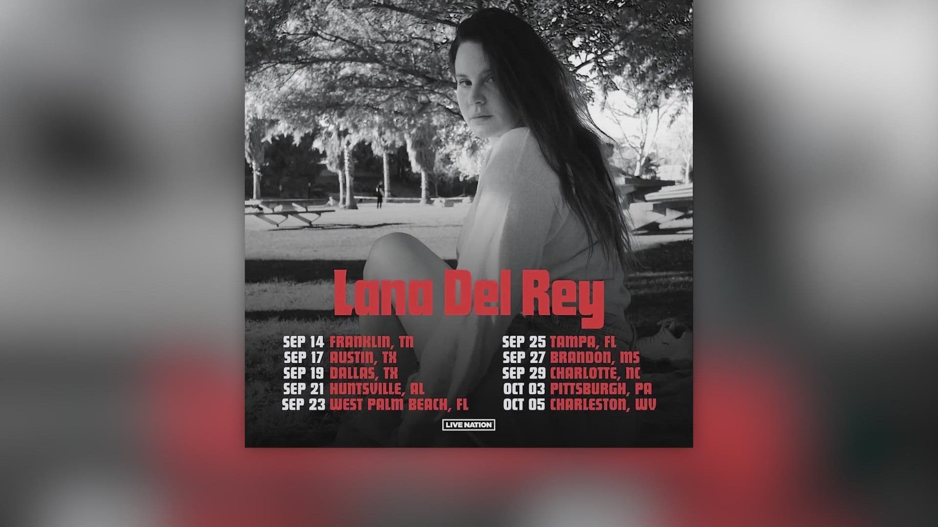 Lana Del Rey Dallas, Austin concerts 2023