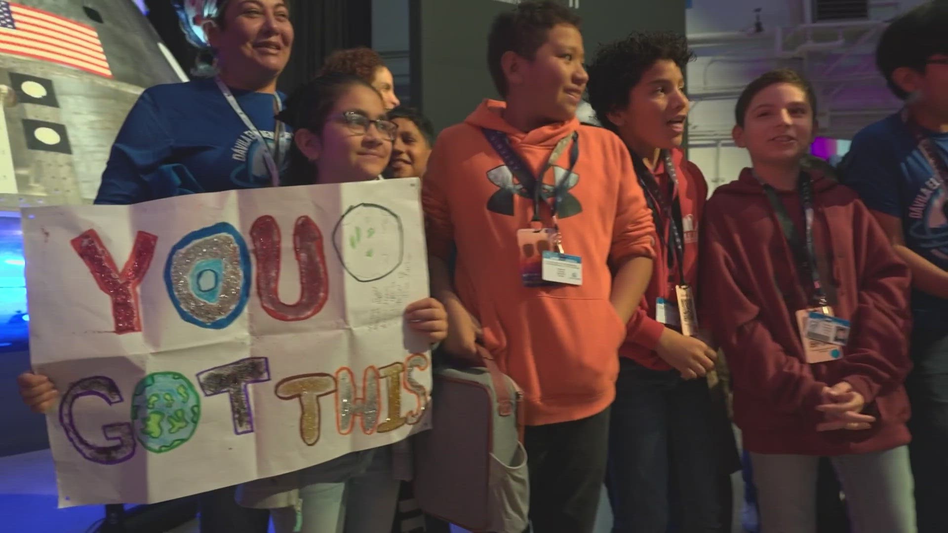 Students who attended Monday's announcement in at NASA in Houston, Texas, were excited for what their futures hold.