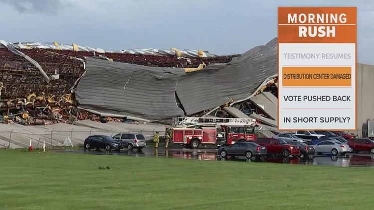 Confirmed tornado hits distribution center in Ohio
