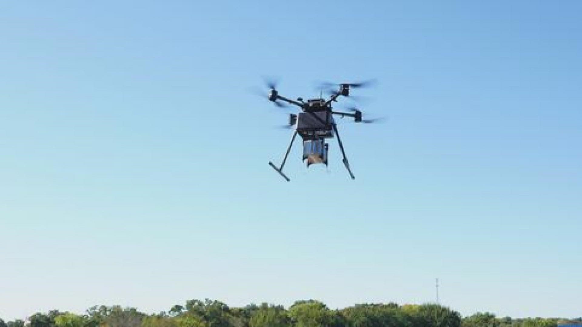 The proposed drone airport would be located near the Walmart Neighborhood Market at Parkwood Square off Custer Road.