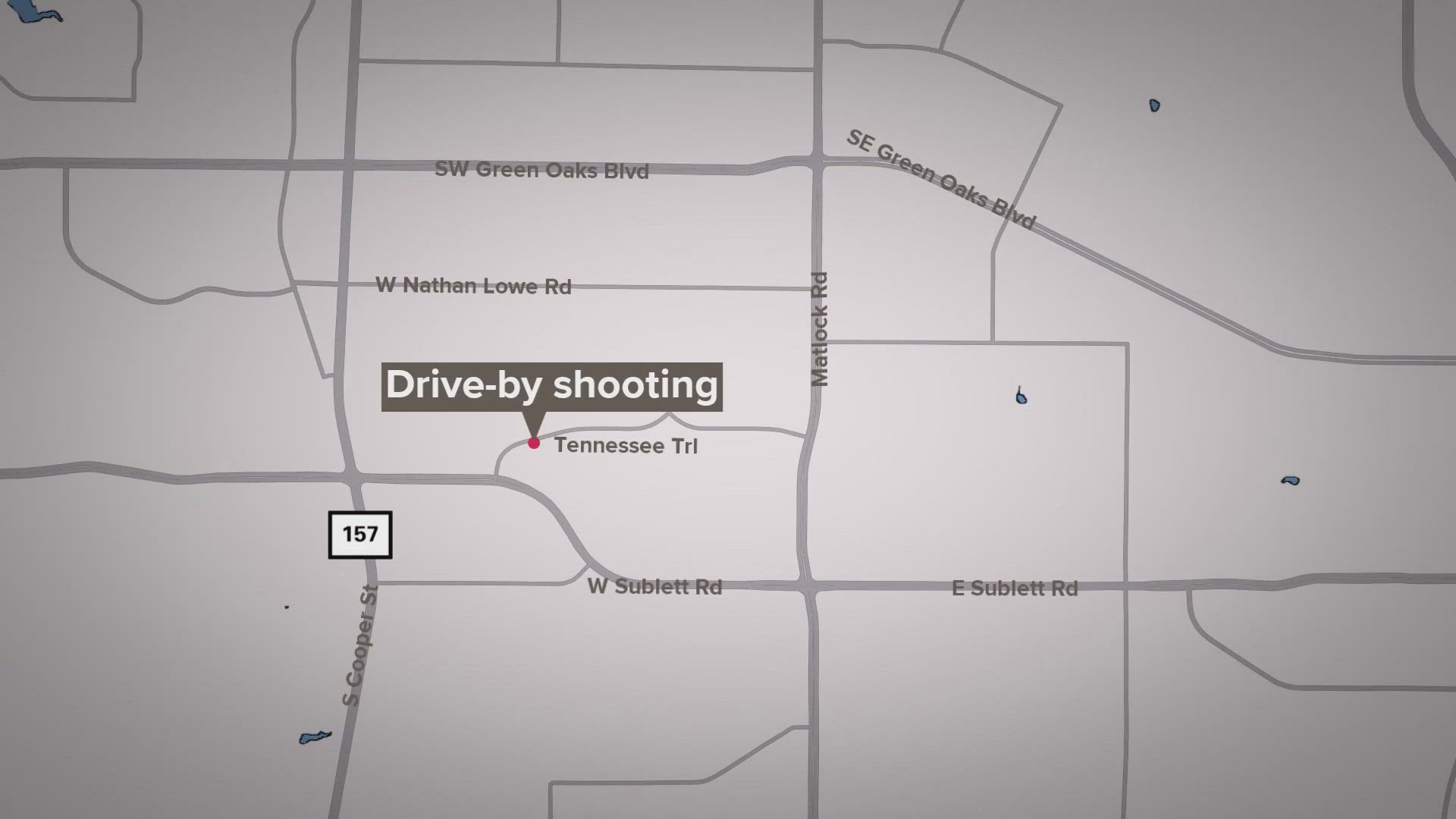 The shooting happened in the 1000 block of Tennessee Trail. Police say they have no suspect information at this time.