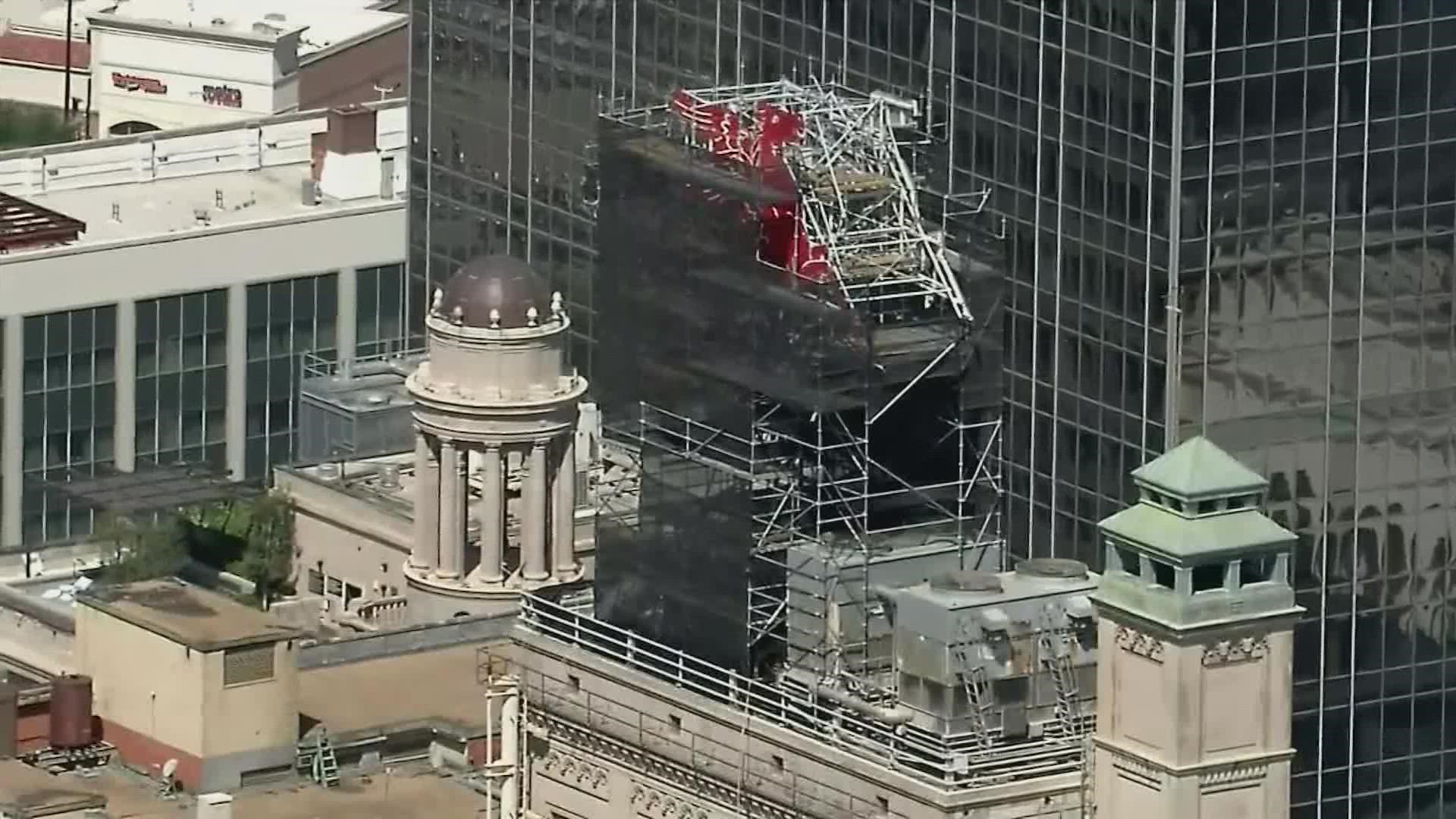 An iconic piece of the Dallas skyline needs more repairs, and they'll be costly.