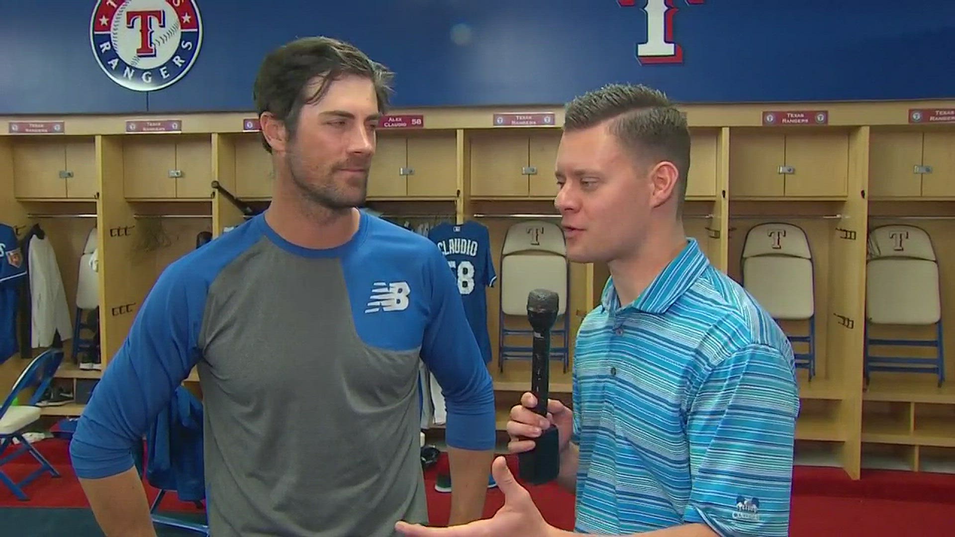 Rangers ace Cole Hamels goes 1-on-1 with our Mike Leslie, as he gets closer to making the Opening Day start at Globe Life Park