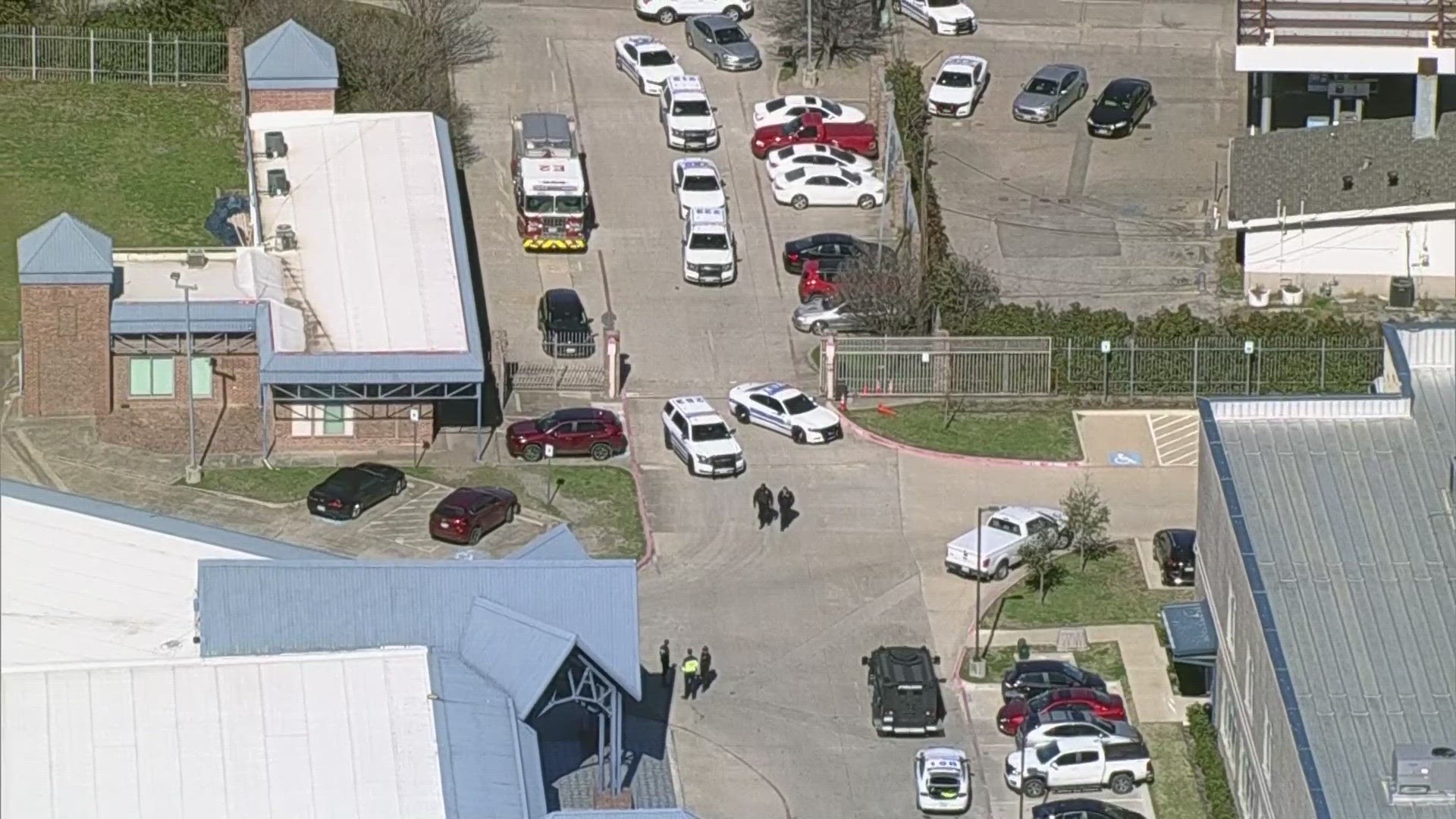 The incident happened shortly before 9 a.m. at the Pioneer Technology & Arts Academy in Mesquite.