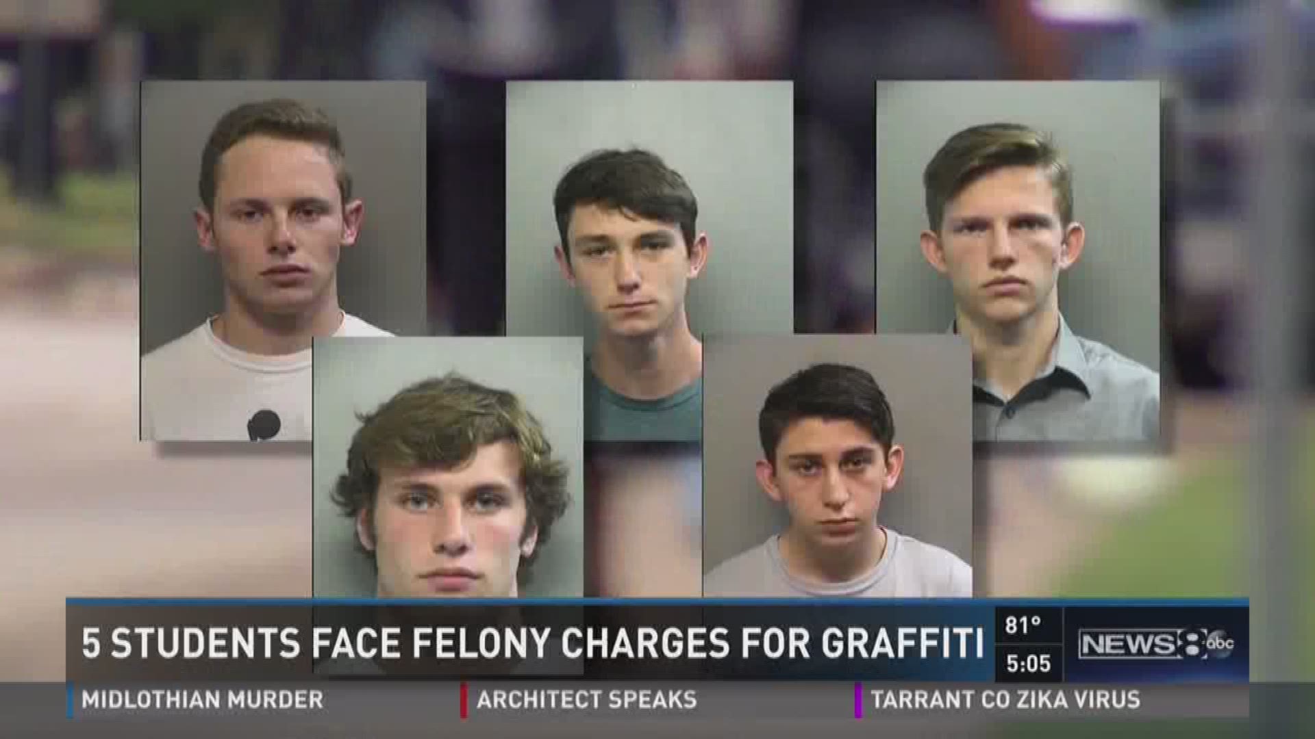 Arlington students face felony charges for graffiti