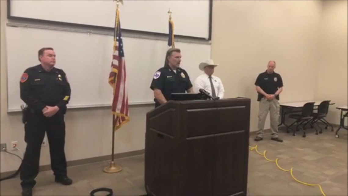 Denton police news conference after officer critically wounded in