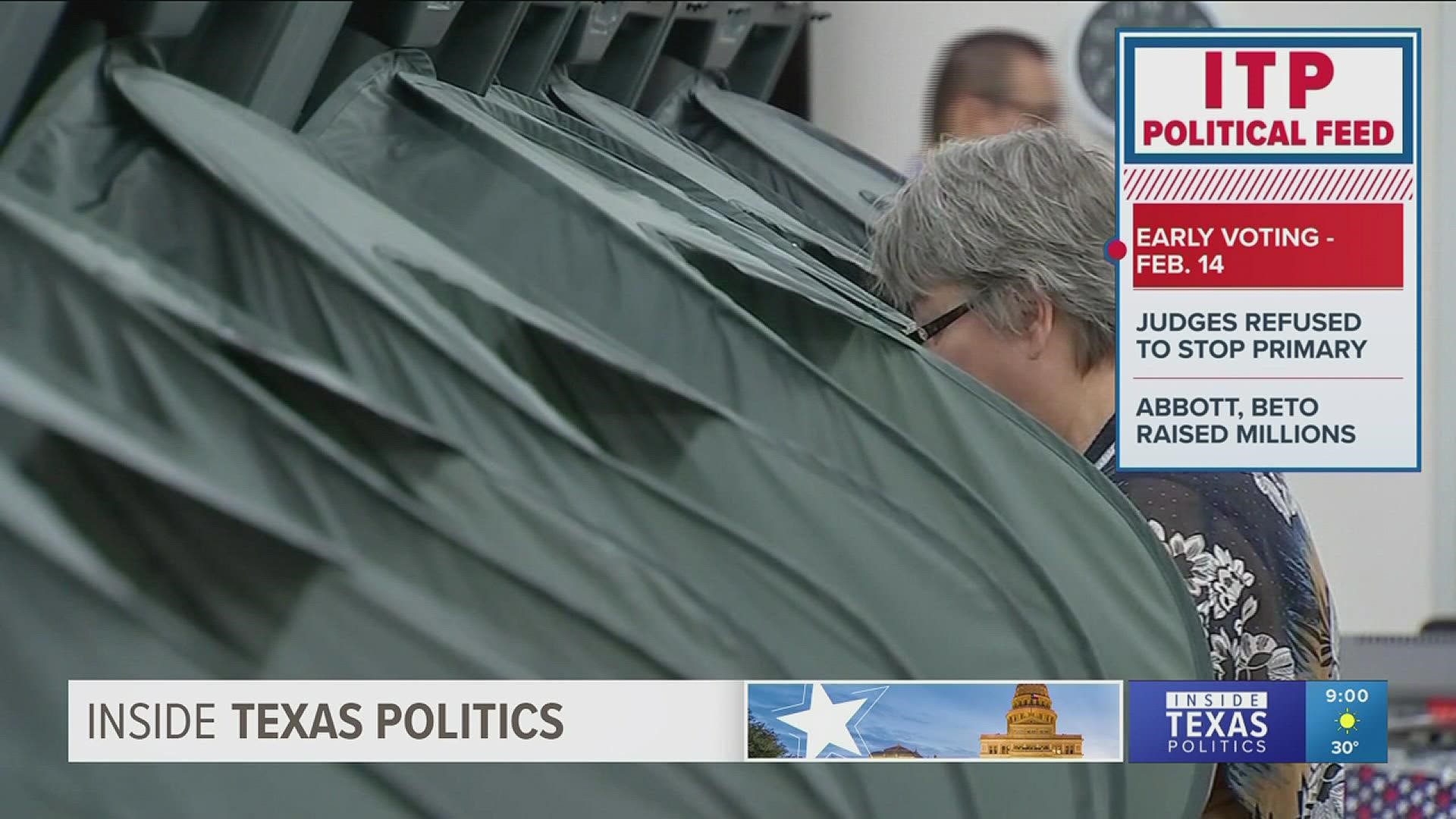 Texans will go to the polls on March 1.
