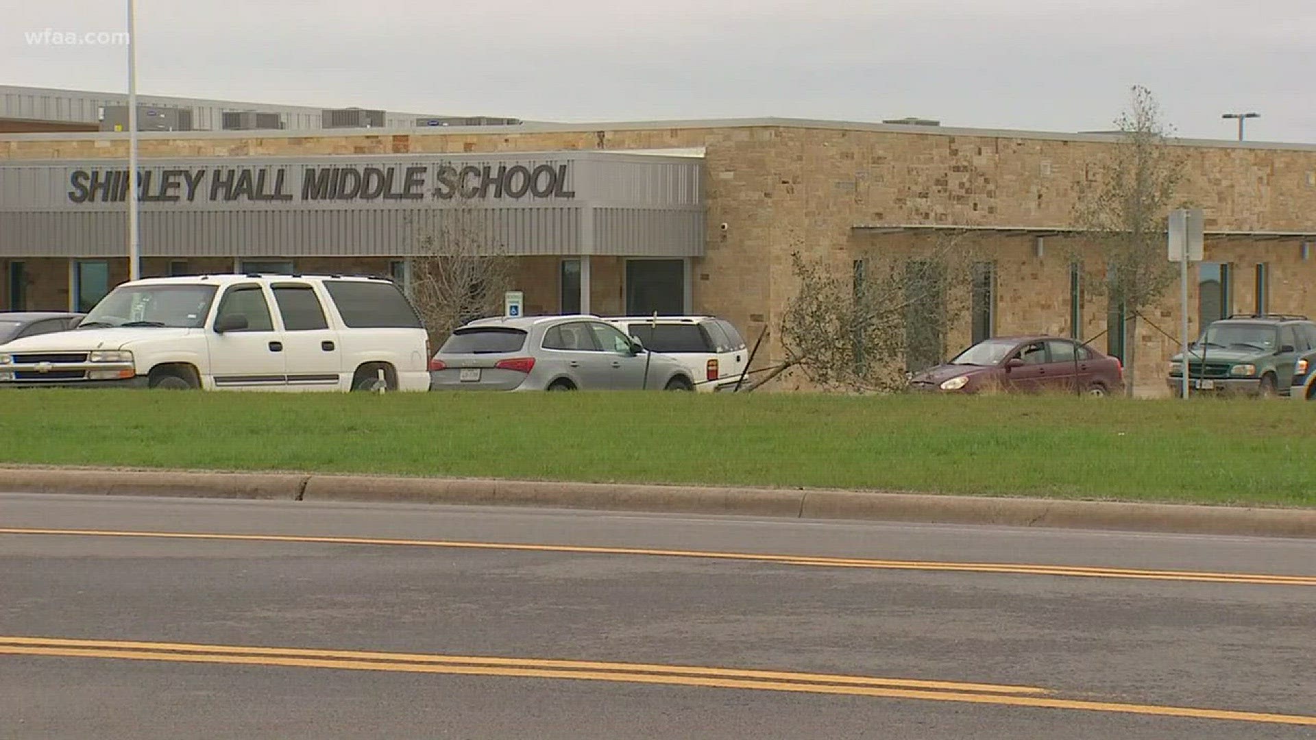 The student was a 14-year-old boy at Hall Middle School.