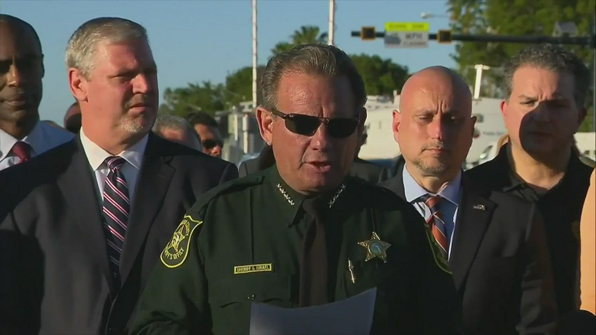 Broward County Sheriff Scott Israel provides a timeline of the rampage at a South Florida high school Wednesday. ABC