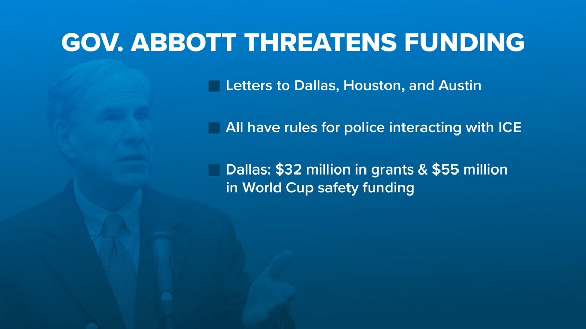 Governor Abbott threatens Dallas Police funding | wfaa.com