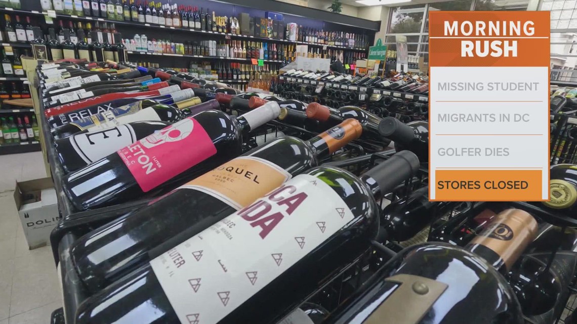 Texas liquor stores are closed on Monday, too