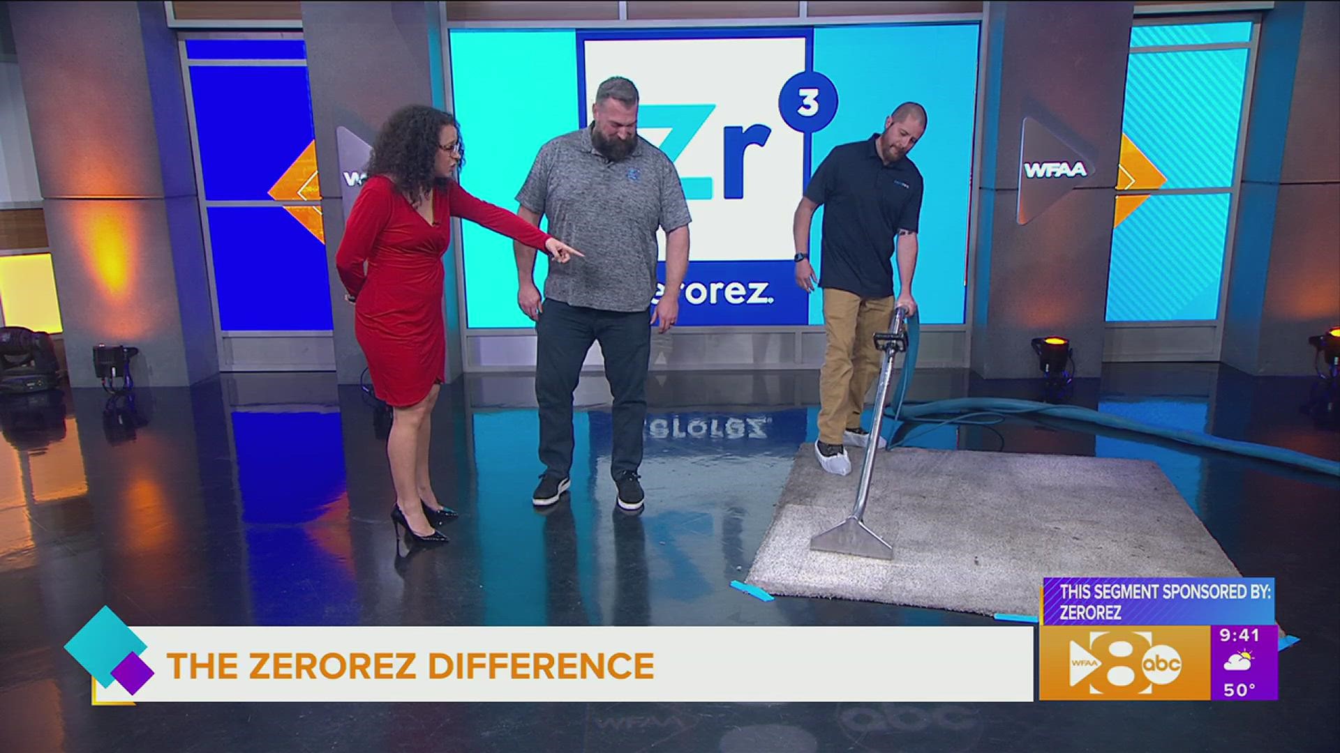 See the Zerorez patented cleaning process in action