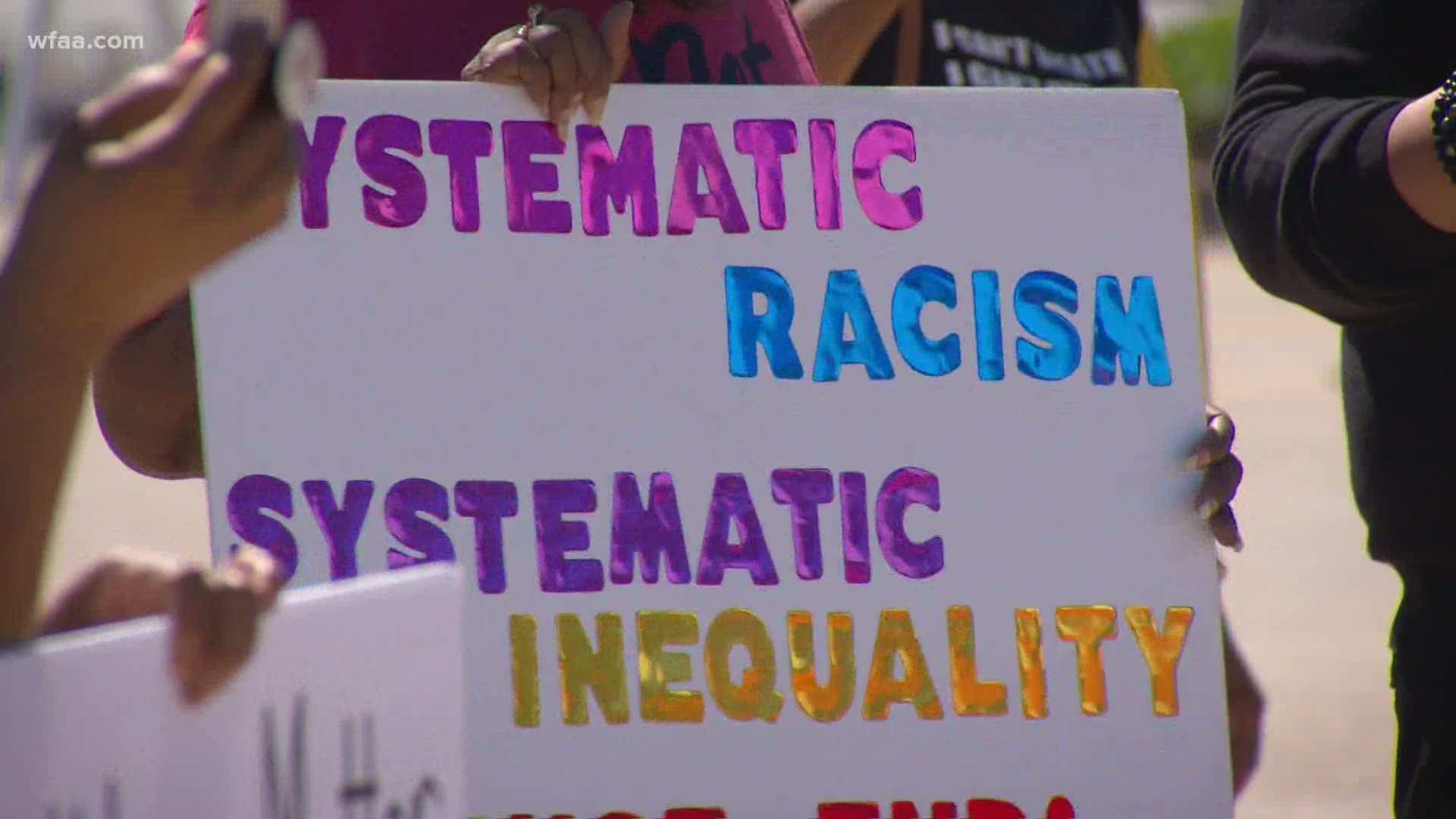 A group of parents is demanding administrators with Dallas Independent School District take a hard look at racial equity and fairness.