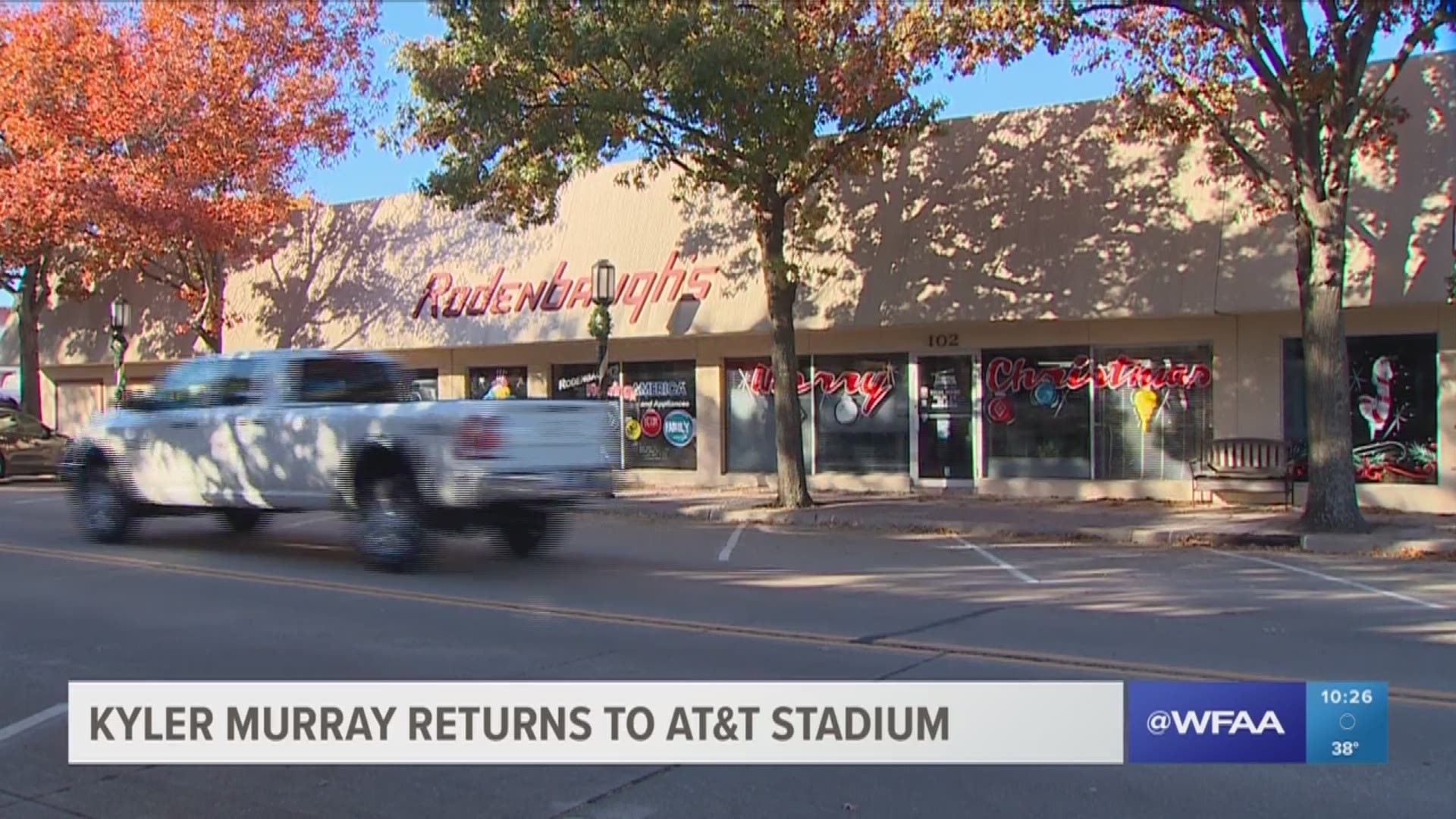 Kyler Murray returns to AT&T Stadium on Saturday, as he leads OU Football against Texas, in the Big 12 title game.

Of course, he's used to Jerry World -- he won three state titles with the Allen Eagles there. 

And the folks in Allen won't soon forge