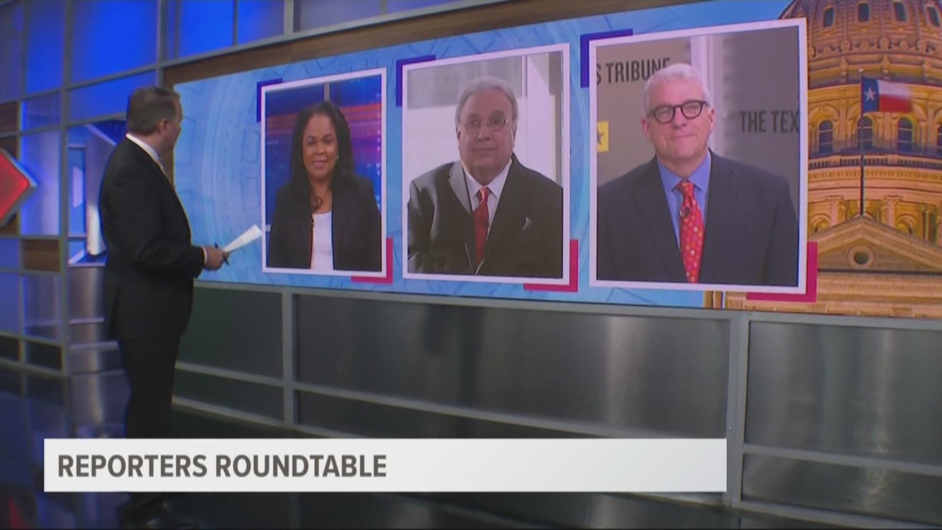 Ross Ramsey, Bud Kennedy, and Berna Dean Steptoe, WFAA's political producer, joined host Jason Whitely to discuss what kind of weight a new endorsement carries.