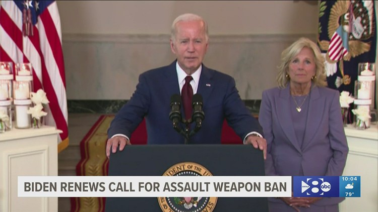 One year after Uvalde school shooting, Biden renews call for assault weapon ban