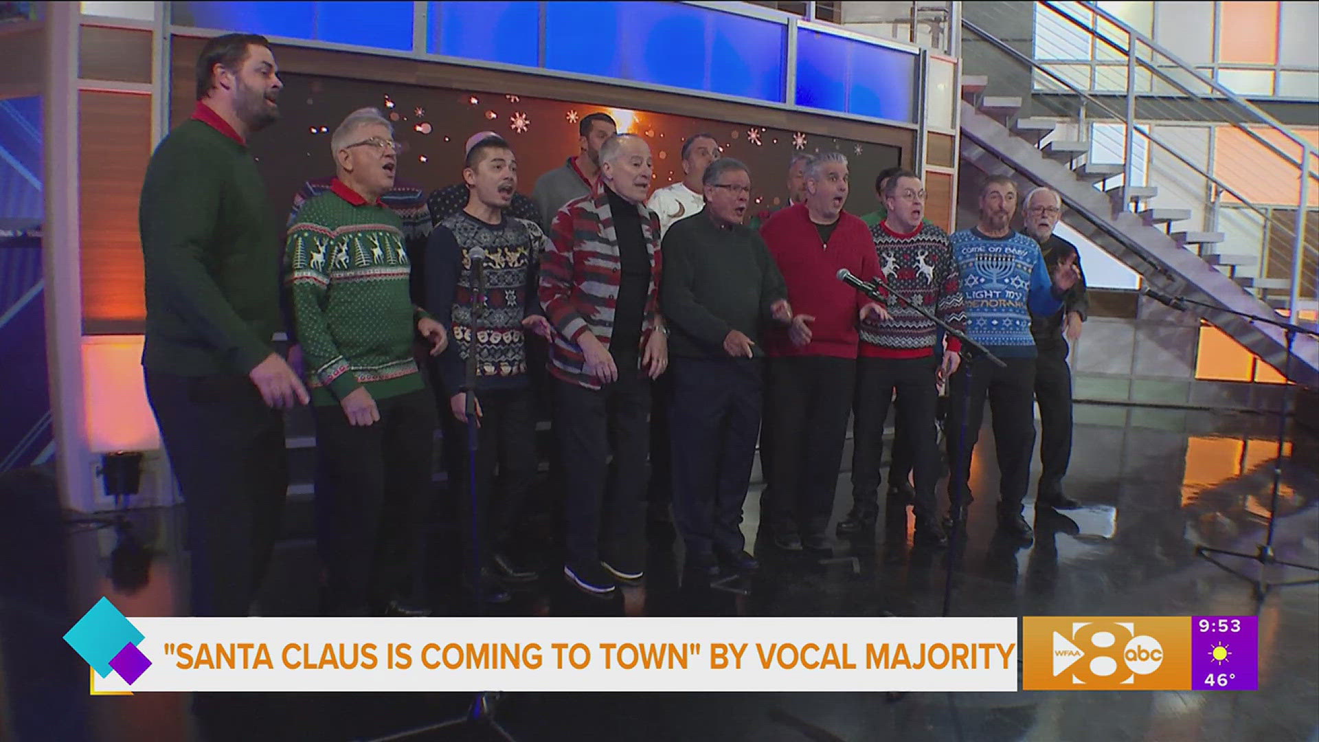 We get a special performance from Vocal Majority ahead of their Christmas Spectacular Concert. 