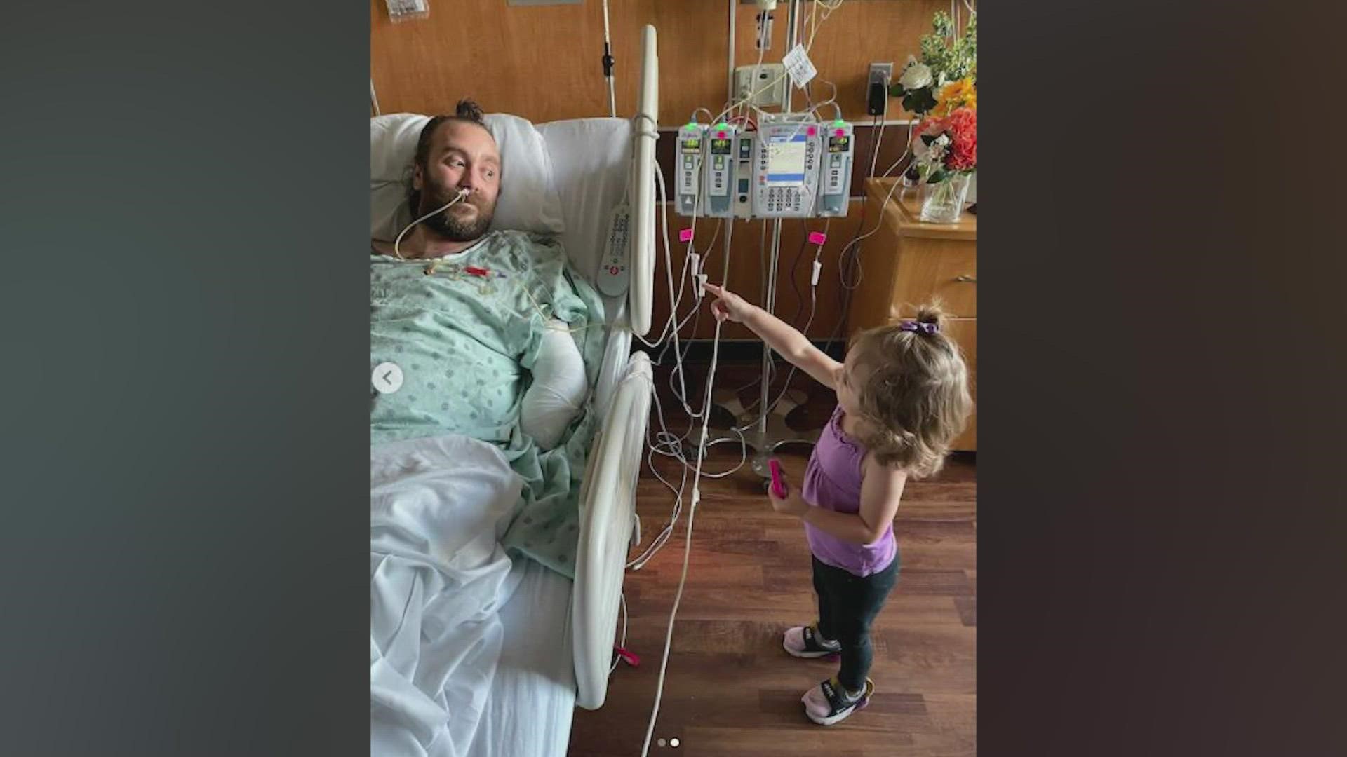 Musician and sound engineer Jeff Saenz lost his left hand and the majority of his right arm following a downed power line incident in June.