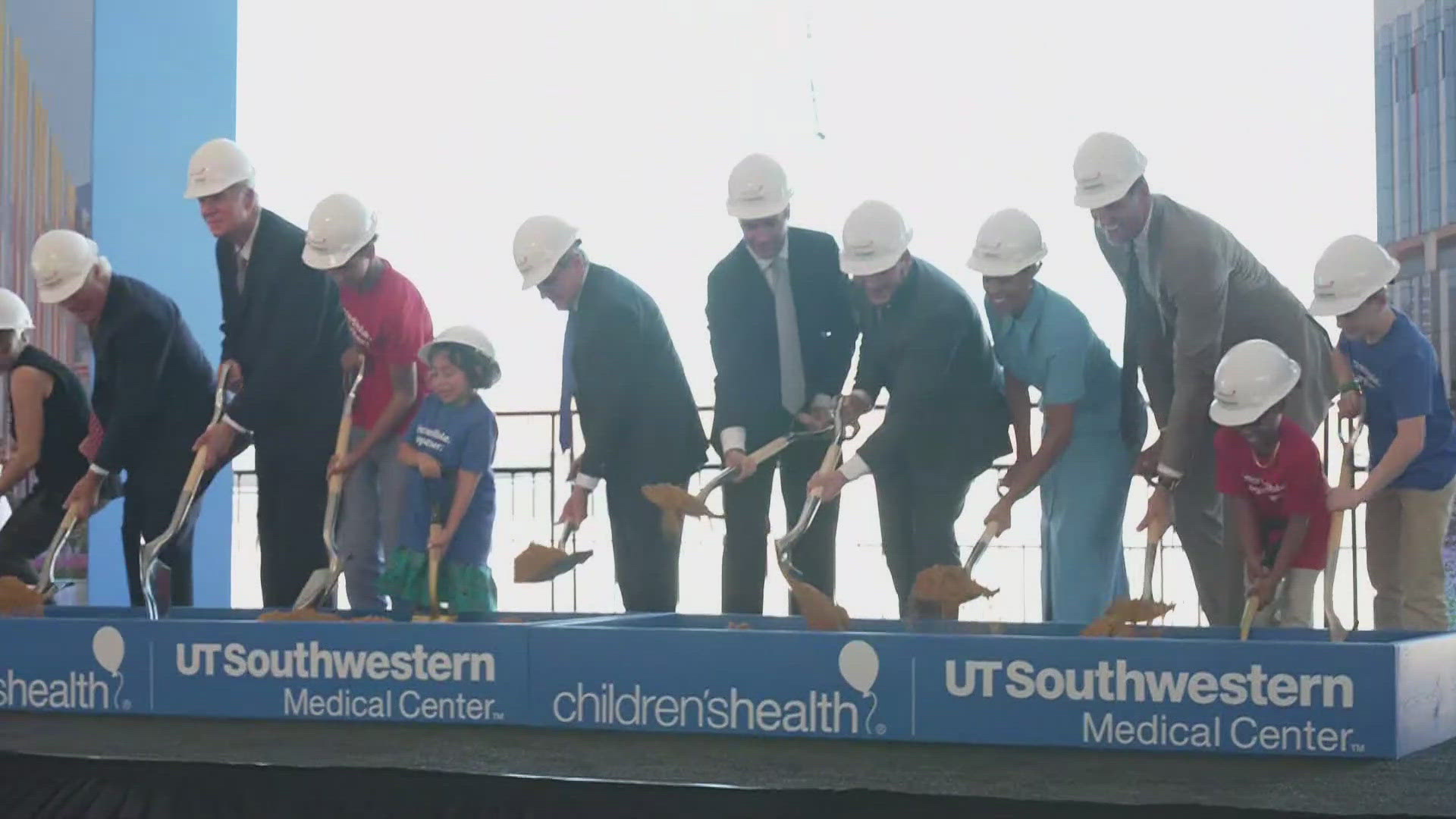 Work on the new project from Children's Health, UT Southwestern is officially underway.