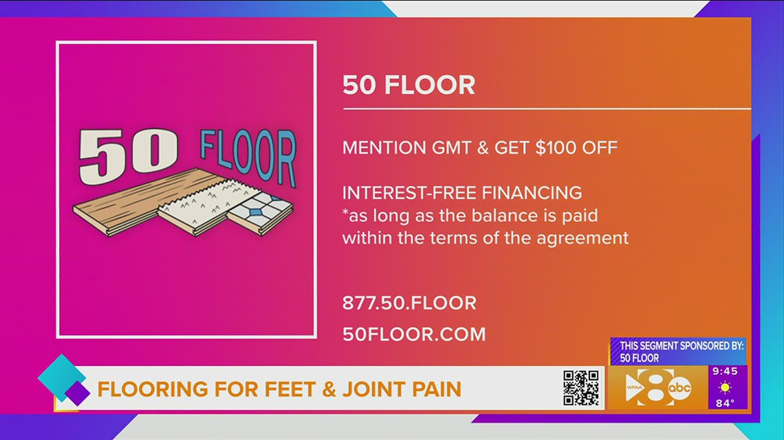 Flooring for feet and joint pain