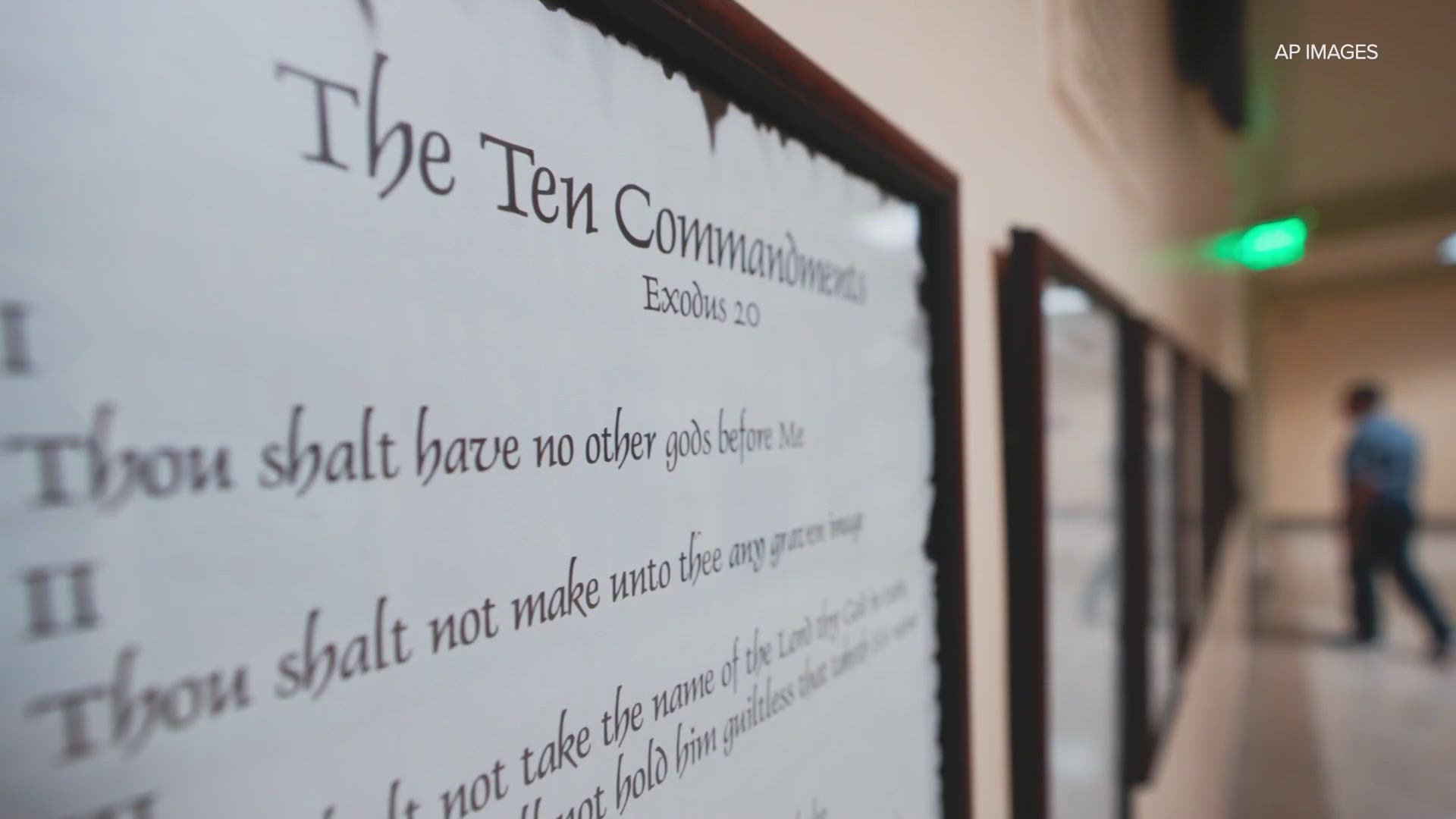 State legislators passed a new law this session which would require a Protestant version of the Ten Commandments to be displayed in every classroom.