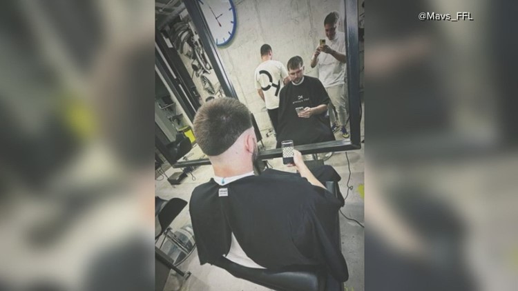 Luka Doncic gets a new haircut