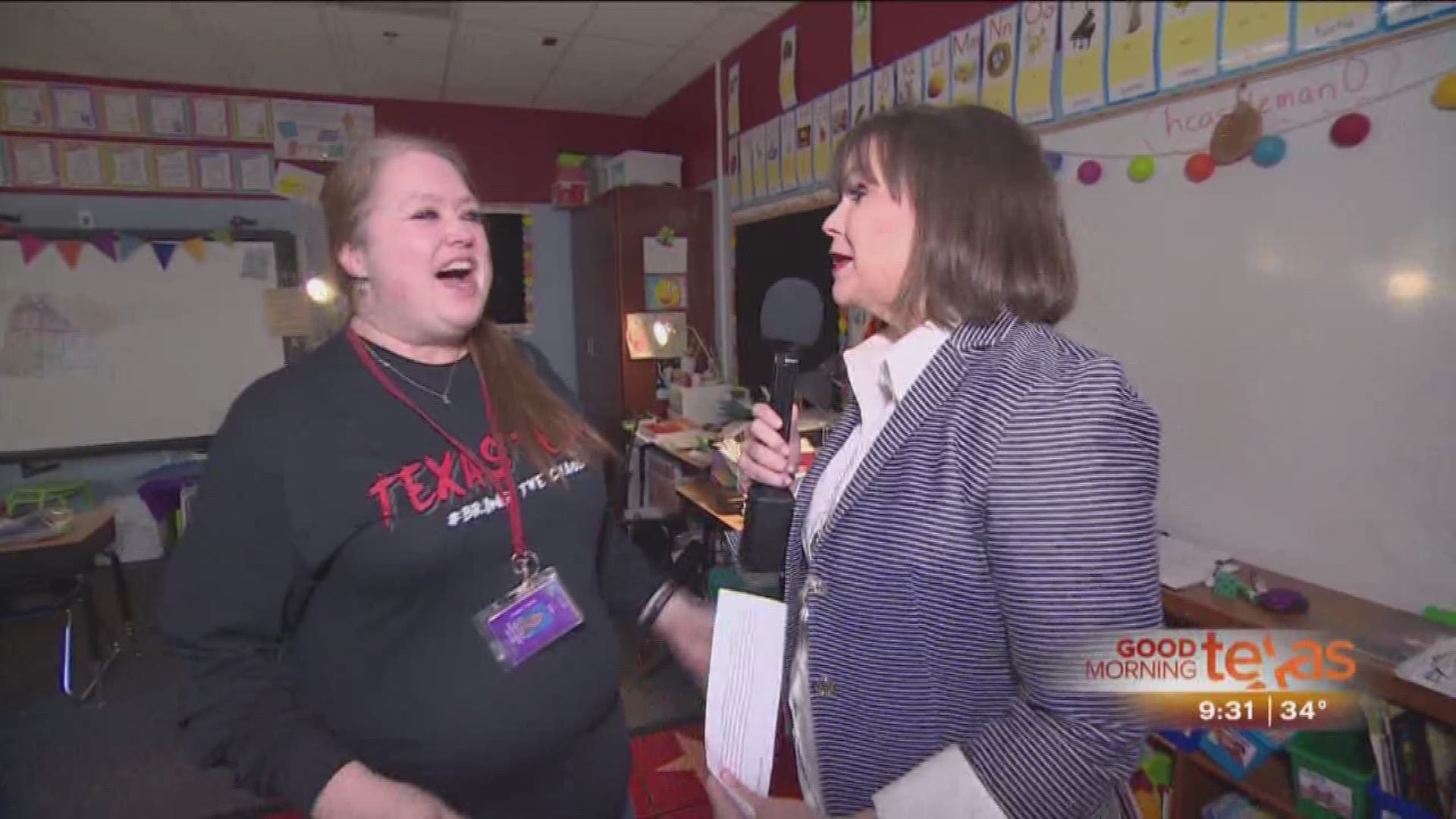 Paige surprises the CareNow Teacher of the Month Paige surprises the CareNow Teacher of the Month